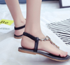 Women's toe rhinestone sandals - Women's shoes - Verzatil 