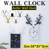 Simple Wooden Antler Wall Clock - Verzatil 