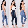 Women's denim pants embroidered jeans trousers - Women's Bottom - Verzatil 