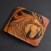 First Layer Cowhide Handmade Leather Carving Wallet - Verzatil 