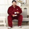 Thickened lapel long sleeve men's pajamas - Men's Pajama Set - Verzatil 