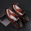 Men's leather toe cap British formal Shoes - Verzatil 