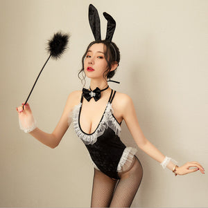 Sexy Lingerie Women's Sexy Uniform Temptation Cosplay Lively Cute Velvet Bunny Girl Suit - Verzatil 