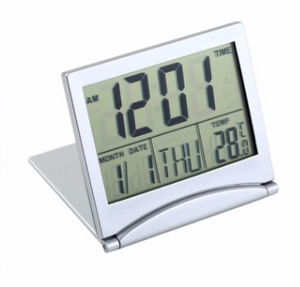 Discount square folding clock travel clock perpetual calendar gift electronic clock - Verzatil 
