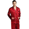 Men's silk satin pajamas suit casual wear - Men's Pajama Set - Verzatil 