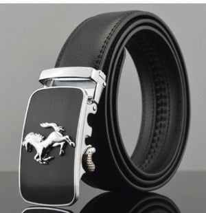 Men Automatic Buckle Leather Belts - Verzatil 