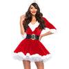 Women Christmas Dress Sexy Santa Claus Hoodie Cosplay