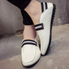 Thin white pea Shoes - Verzatil 