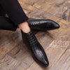 Men's fashionable patterned Martin boots Shoes - Verzatil 