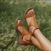 Summer slope heel women's sandals - Women's shoes - Verzatil 