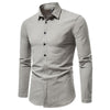 Business Solid Color Casual Shirt - Verzatil 