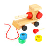 Train Truck Wooden Geometric Blocks Toys Kids Developmental Baby Educational Track Toys - Verzatil 