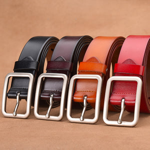 Casual Leather buckle belt - Verzatil 