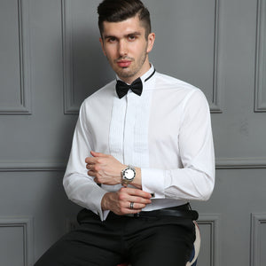 Swallowtail Dress French Cufflink Shirt Men ( bow not included ) - Verzatil 