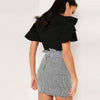 Ruffled high waist skirt - Women's Bottom - Verzatil 