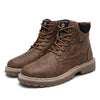 High top British leather boots Shoes - Verzatil 