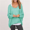 Sweater loose women's solid color T-shirt multi-color knitting - Verzatil 