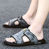 Slippers Soft Sole Leather Flip Flops Non-slip Beach Shoes Men Shoes - Verzatil 