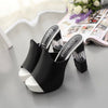 Block high heel platform sandals - Women's shoes - Verzatil 