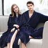 Flannel robe couple pajamas -  Men's Pajama Set - Verzatil 