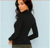 Fashion slim long sleeve bottoming shirt - Verzatil 