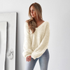 Autumn and winter women's halter loose sweater top - Verzatil 