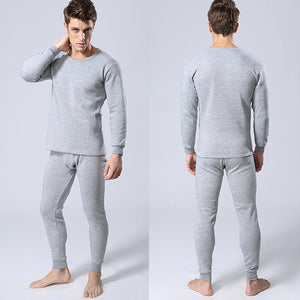 Men Round Neck Warm Pajamas Suit - Men's Pajama Set - Verzatil 