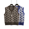 Rabbit Pattern Loose Waistcoat Sleeveless Sweater Vest