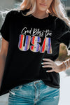 GOD BLESS THE USA Cuffed T-Shirt