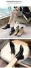 Pointed-toe Small Heel Short Boots Explosive Style women shoes - Verzatil 
