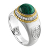 Ladies ring made of Silver 925 & gold plated - Verzatil 