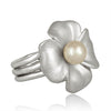 Silver 925 ladies ring with a 12.5mm natural pearl - Verzatil 