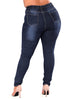 Extra large size fashion high elastic denim pants women - Women's Bottom - Verzatil 