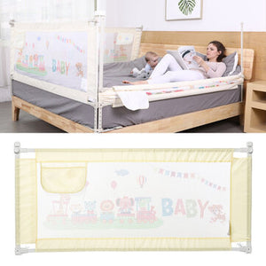 Height Adjustment Children Bed Barrier Fence Anti-pinch Anti-shaking Stable Bed Rail - Verzatil 