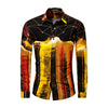 Cotton Long-sleeved Color Block Shirt Mixed Color Shirt - Verzatil 