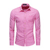 Cotton Long Sleeved  Color Matching Plaid Shirt - Verzatil 
