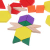 125 Pieces Wooden Children Intellectual Geometric Shapes - Verzatil 