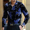 Long Sleeve Shirt Slim Fashion Men (Silk) - Verzatil 
