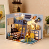 Creative DIY Handmade Assemble Doll House Miniature Furniture Kit with LED Effect Dust Proof Cover Toy for Kids - Verzatil 