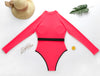 Swimsuit One-Piece Bikini Fluorescent Solid Color Ladies Swimwear - Verzatil 