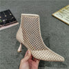 Women's Hollow Pointed High Heels Mesh Breathable Stiletto women shoes - Verzatil 