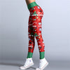 Yoga Christmas Print Hip High Waist Fitness Yoga Pants - Verzatil 