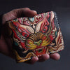First Layer Cowhide Handmade Leather Carving Wallet - Verzatil 