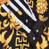 High-end Gold Flower Carved Print Men's Long-sleeved Shirt - Verzatil 